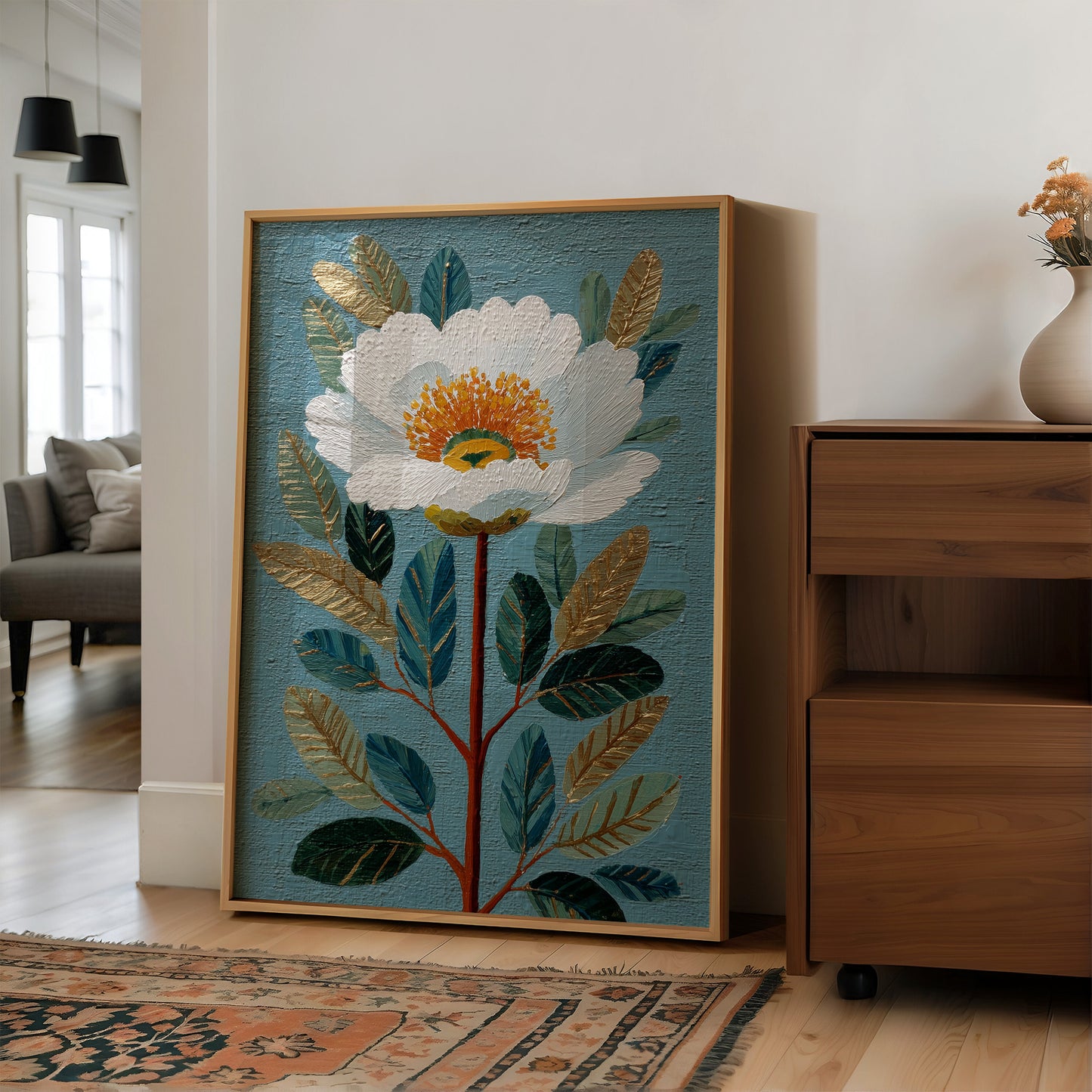 One White Flower, Perfectly Placed