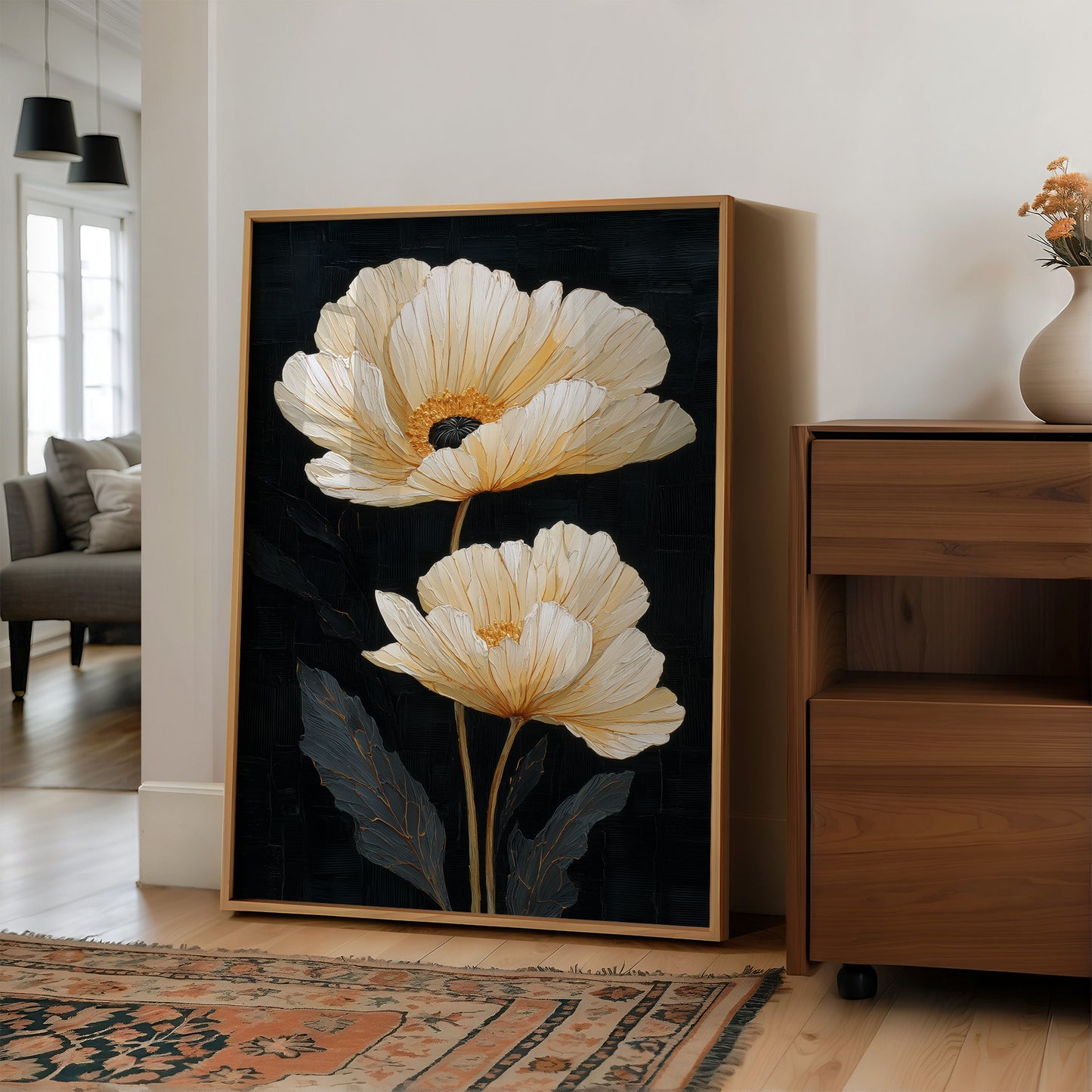 Two Blooms Against the Dark