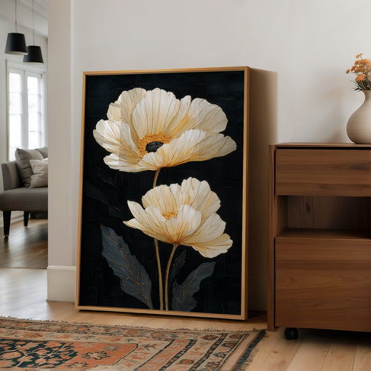 Two Blooms Against the Dark