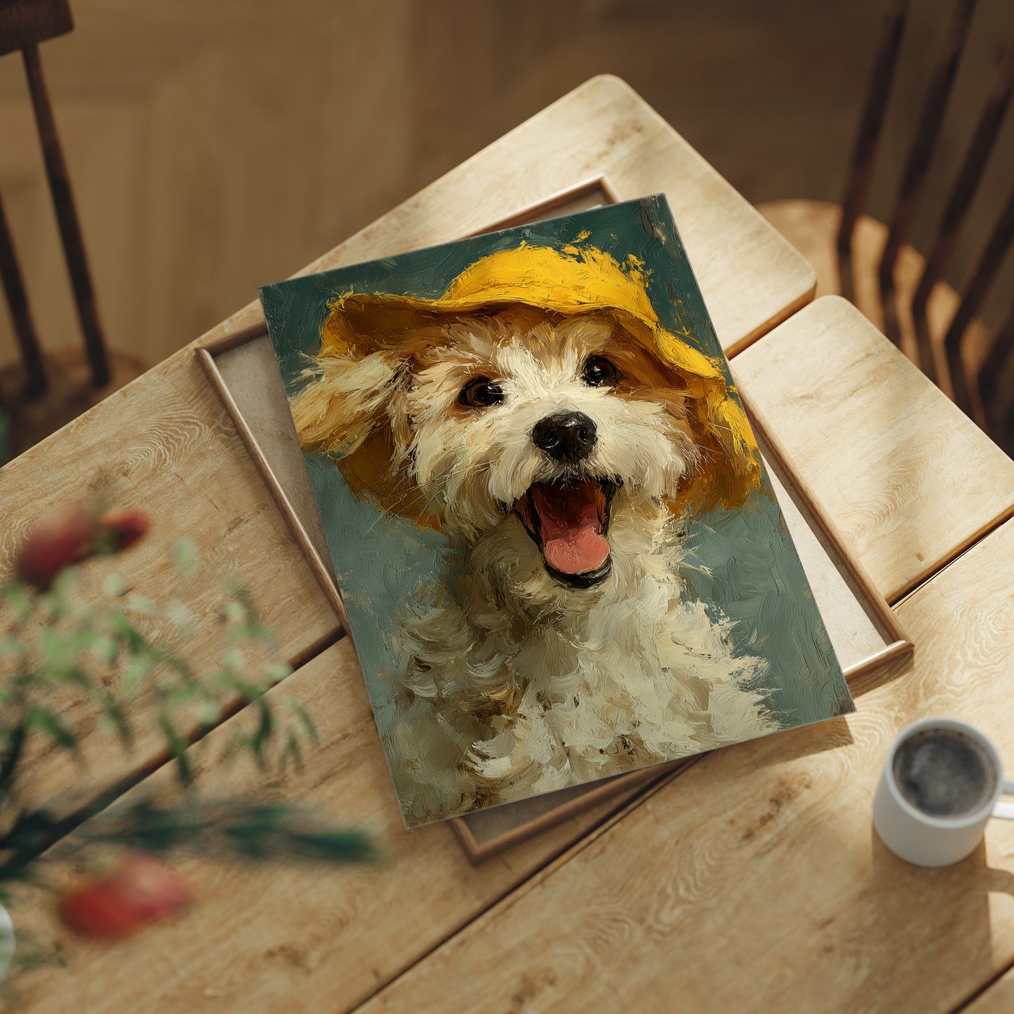 Pure Joy Wearing a Yellow Hat