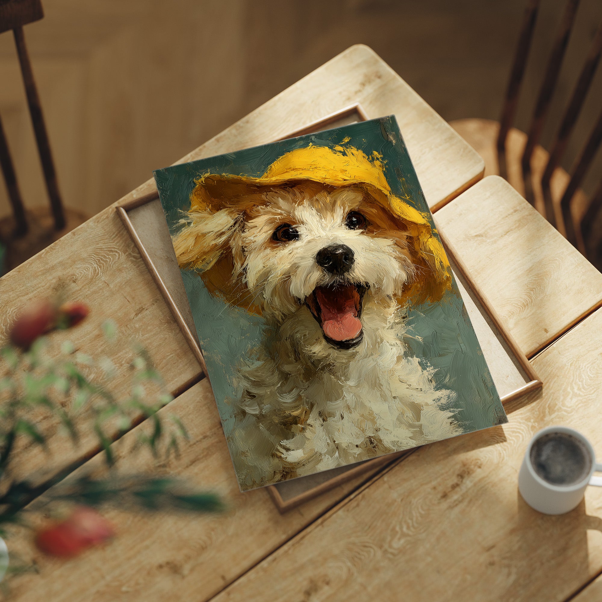 Pure Joy Wearing a Yellow Hat