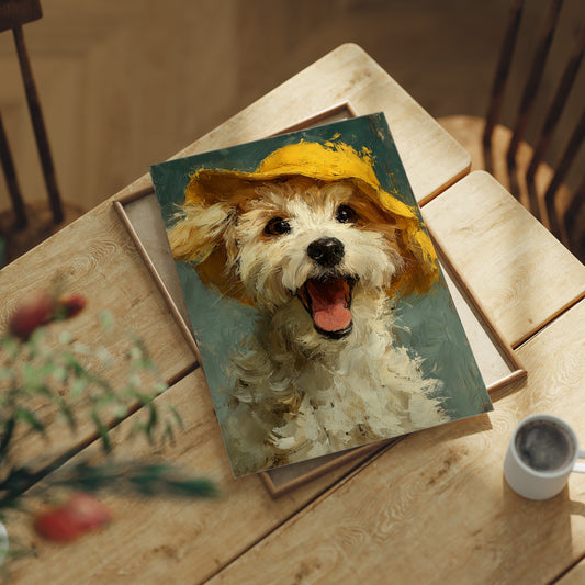 Pure Joy Wearing a Yellow Hat