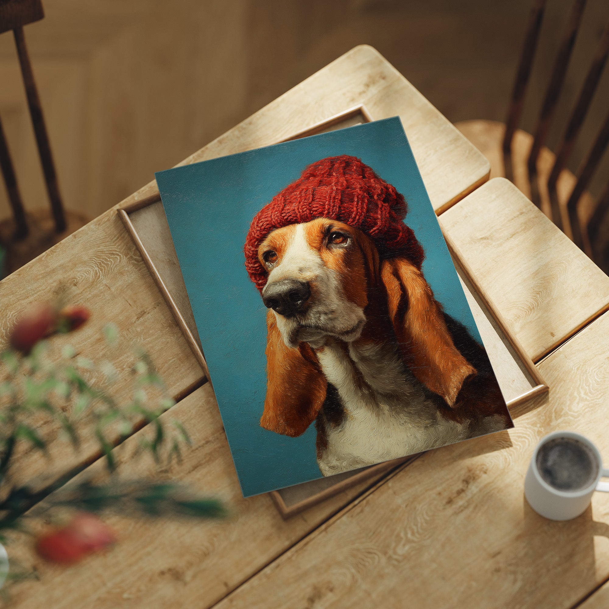 Deeply Unbothered in a Red Beanie