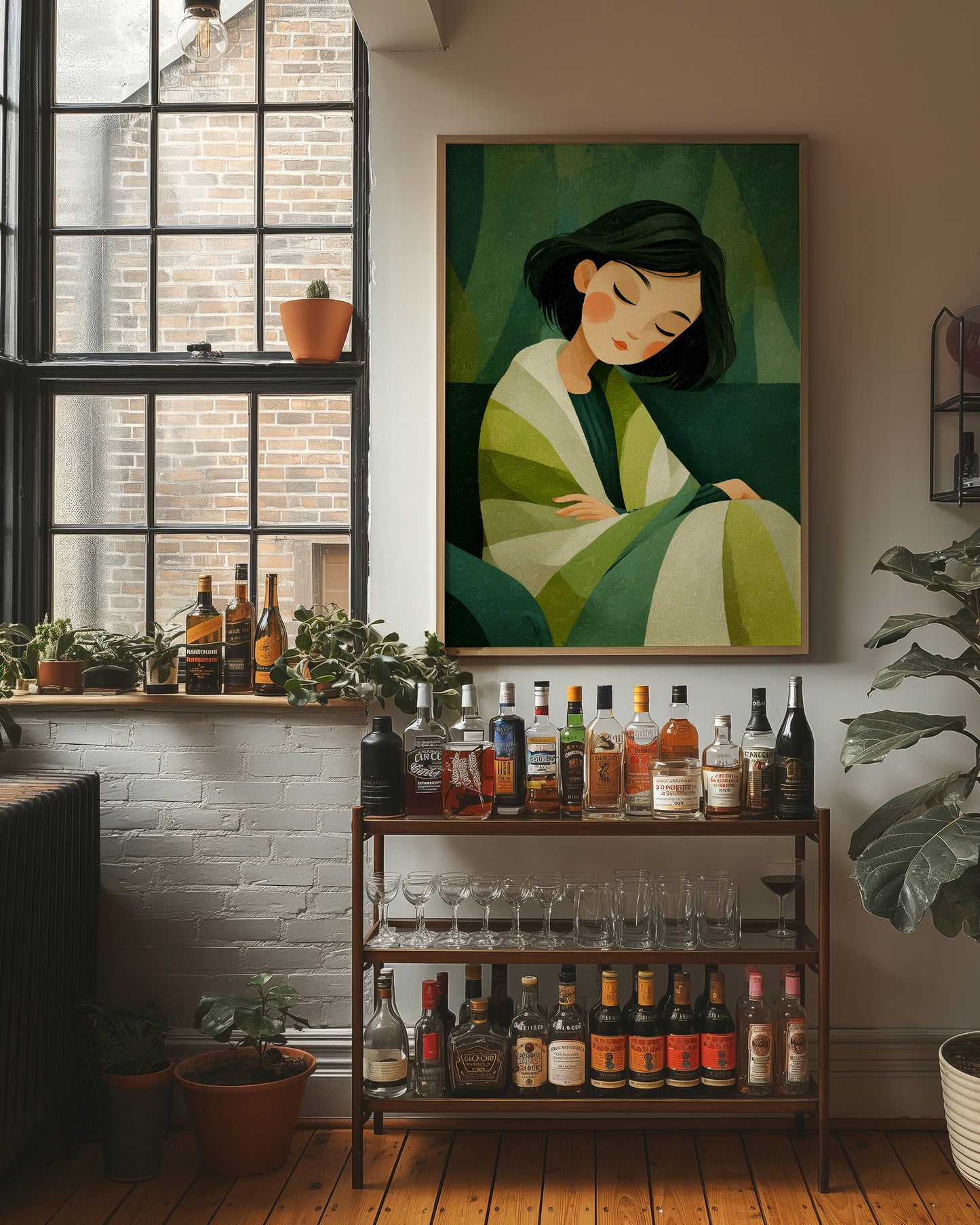 She Rests Inside the Green