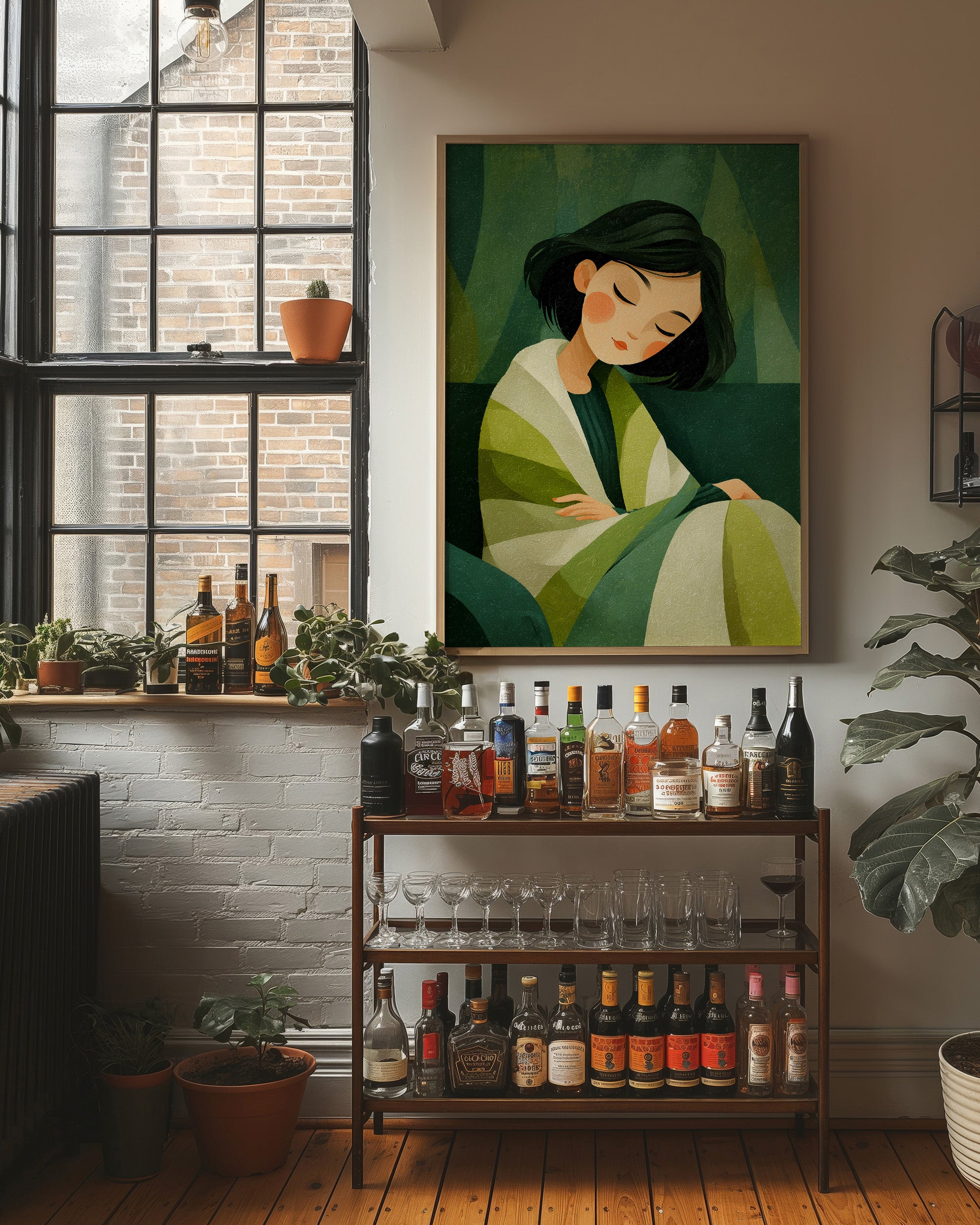 She Rests Inside the Green