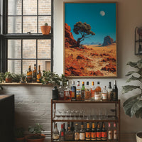 Noon Moon Over Red Country