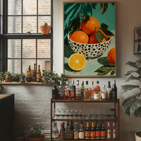Oranges on a Teal Afternoon