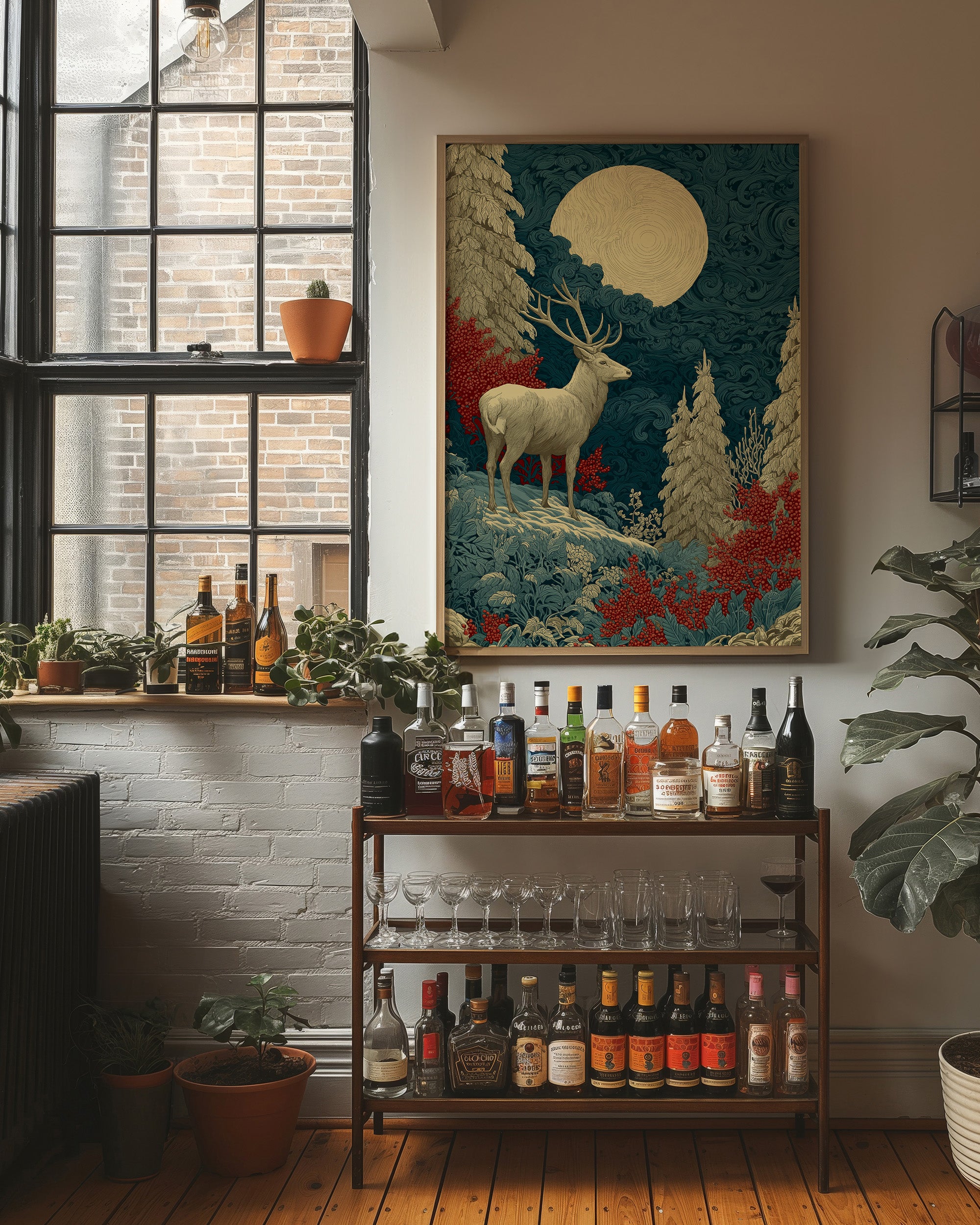 The Stag Stood Still for the Moon