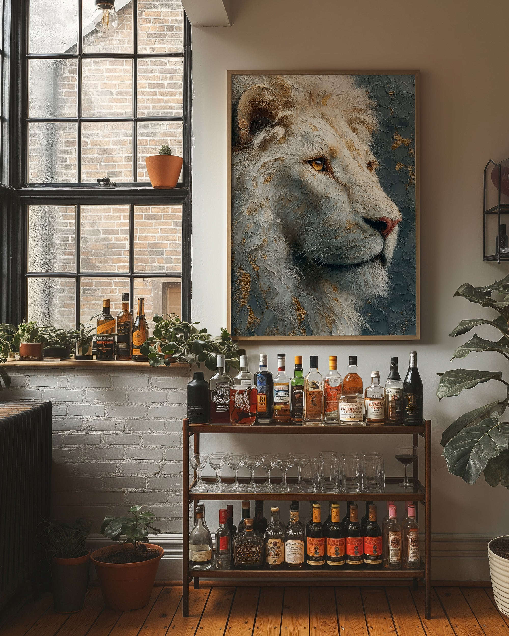 The White Lion Considers the Distance