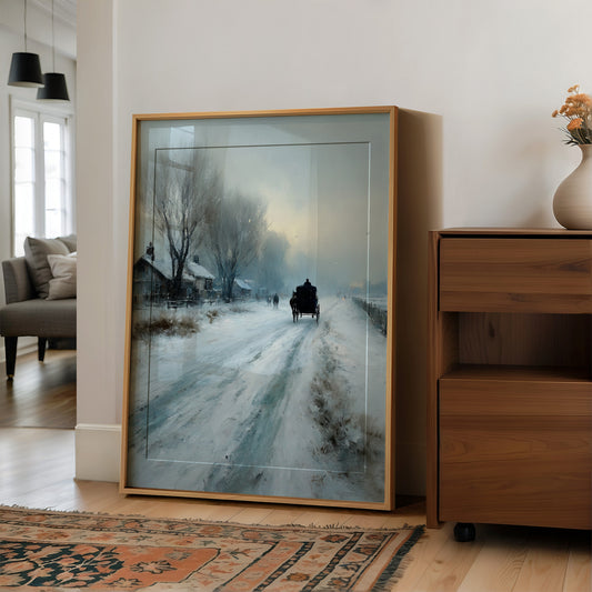 Carriage on the Frozen Road