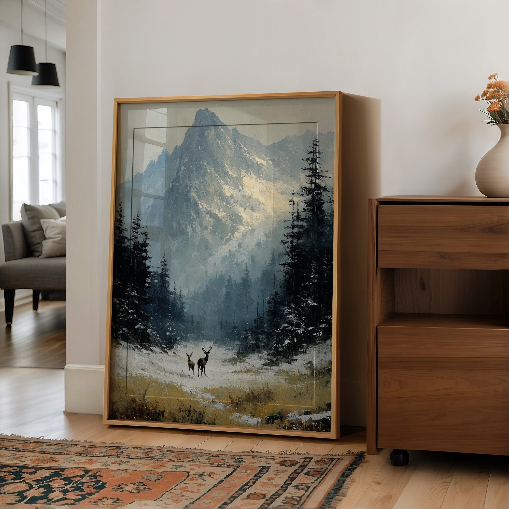 Two Deer, One Peak