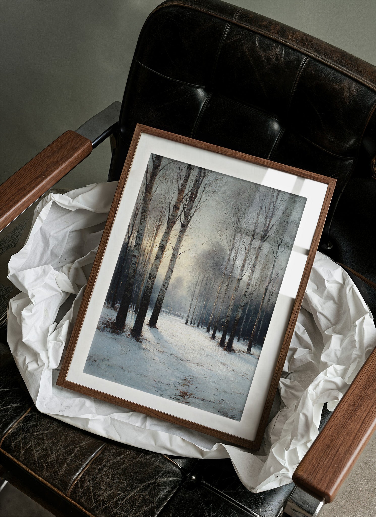 Sunset Through the Birches