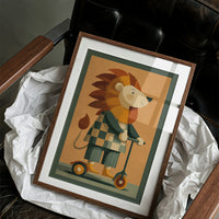 Lion on a Scooter Ride