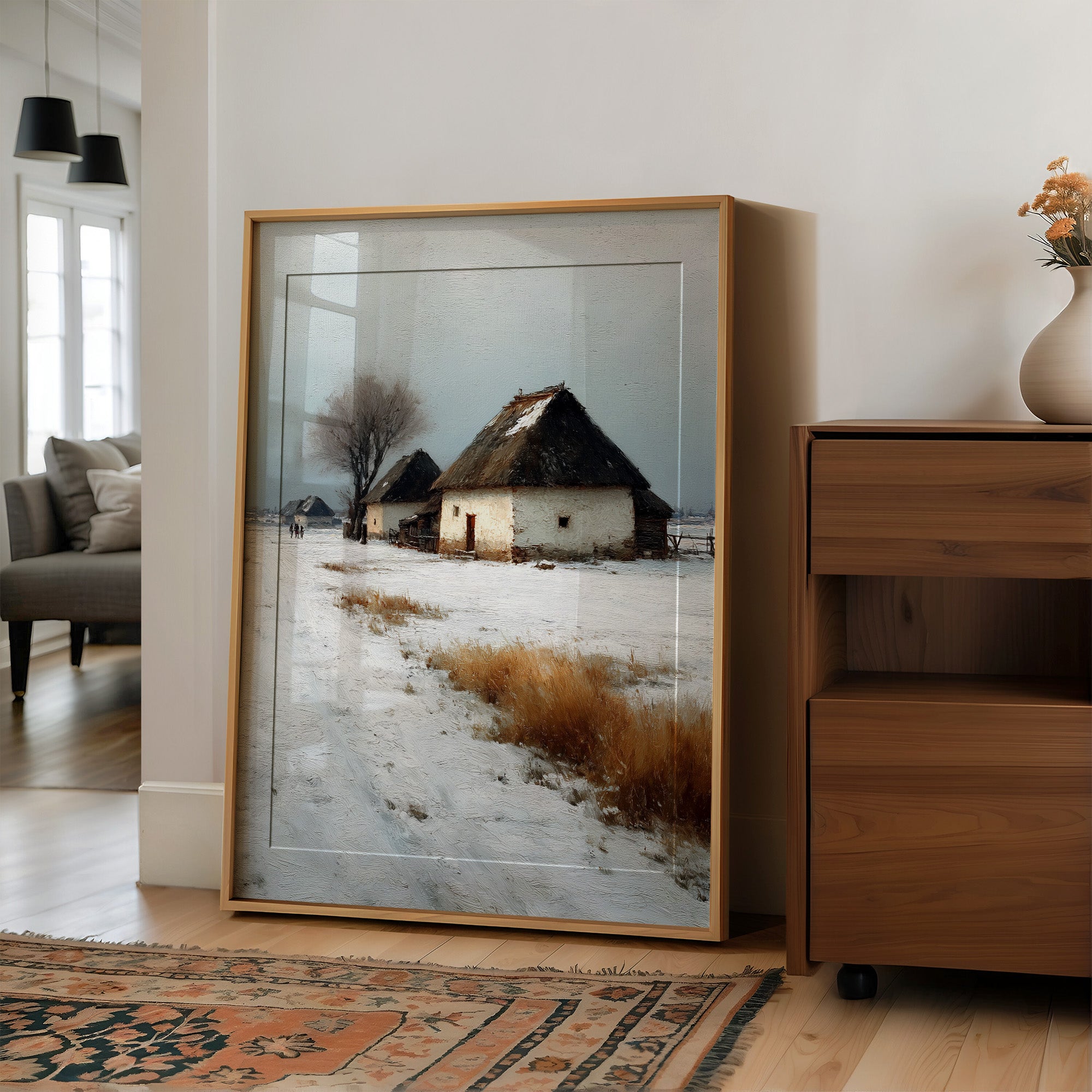 Thatched Roofs in Winter