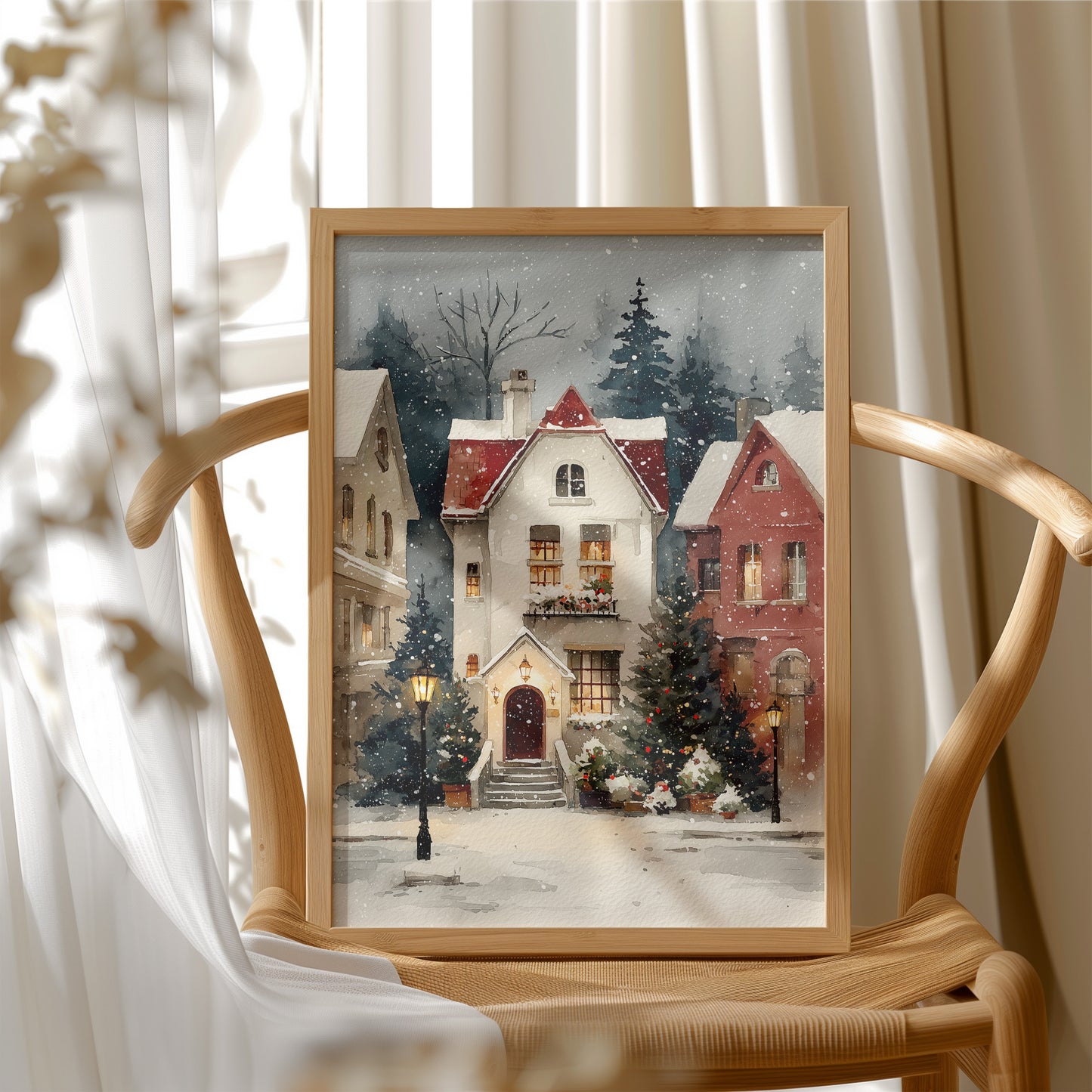 Snowfall on Main Street