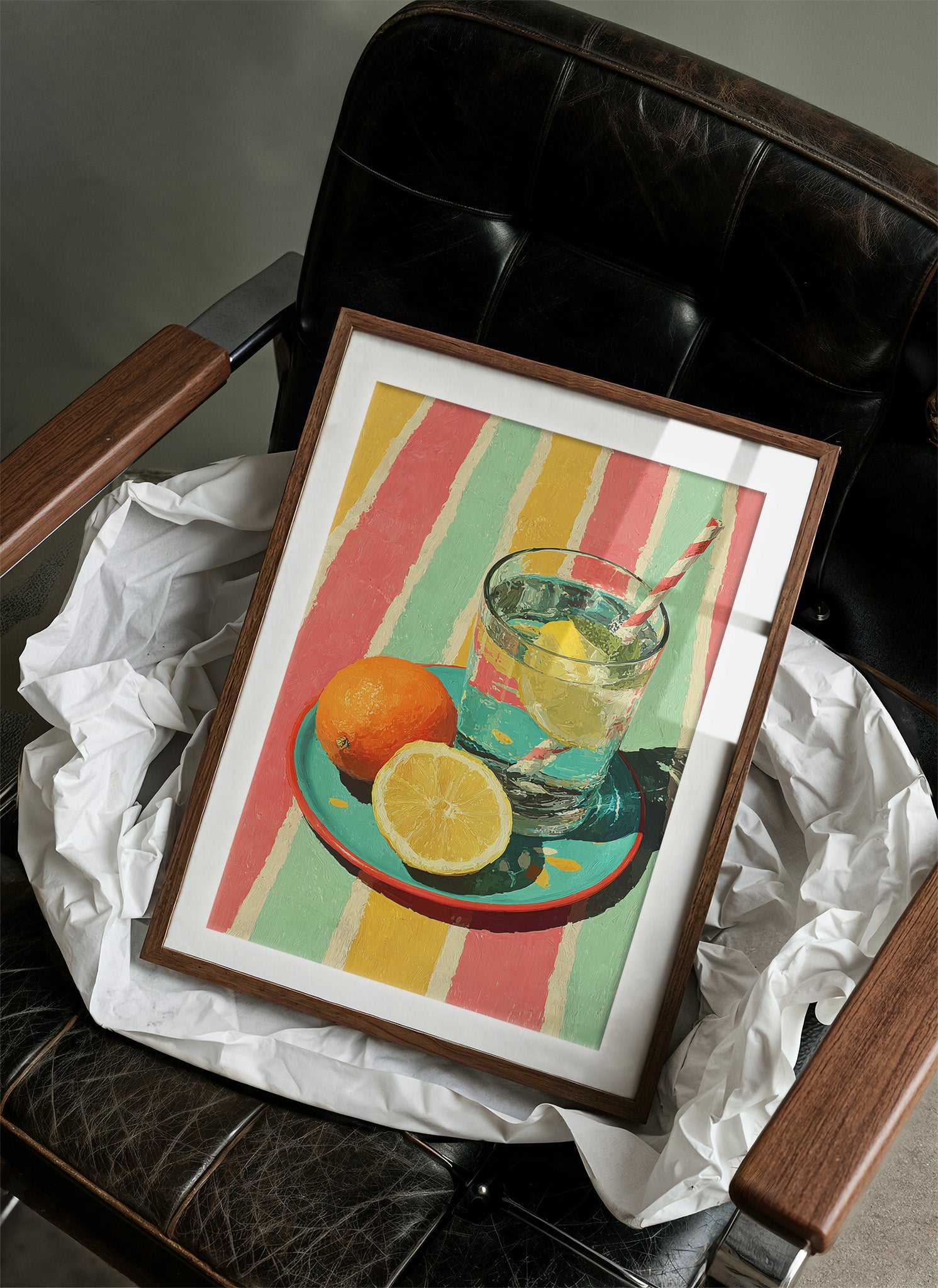 Iced Lemonade, Summer Stripes