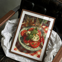 Caprese on Checkered Cloth