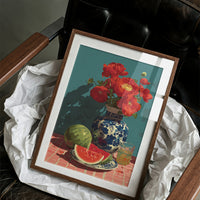 Poppies and Watermelon Slices