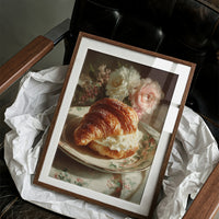 Croissant and Roses