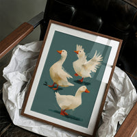 A Gaggle in Motion