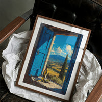 Valley Beyond Blue Shutters
