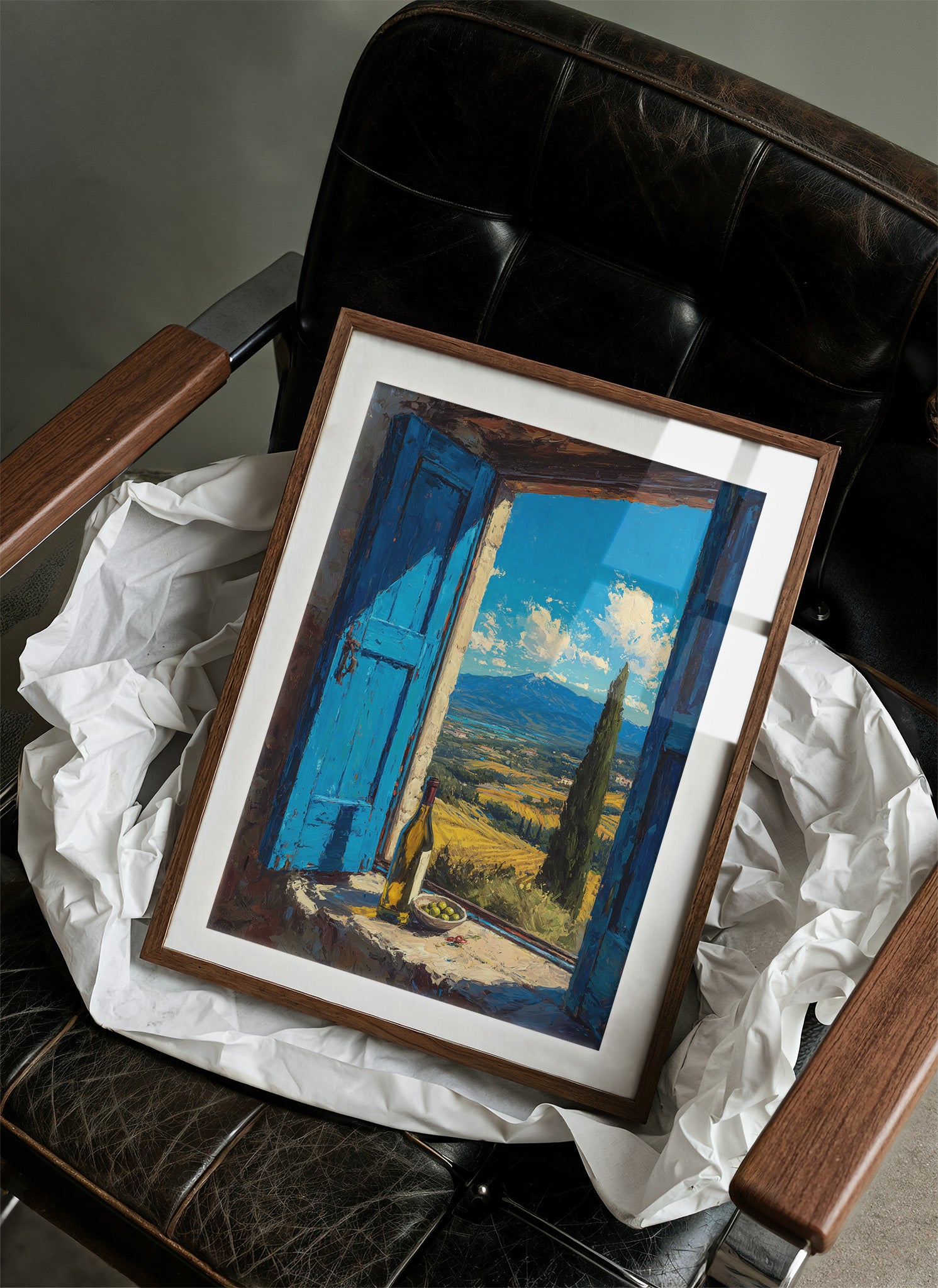 Valley Beyond Blue Shutters
