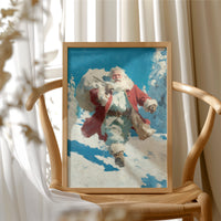 Santa Through the Snow