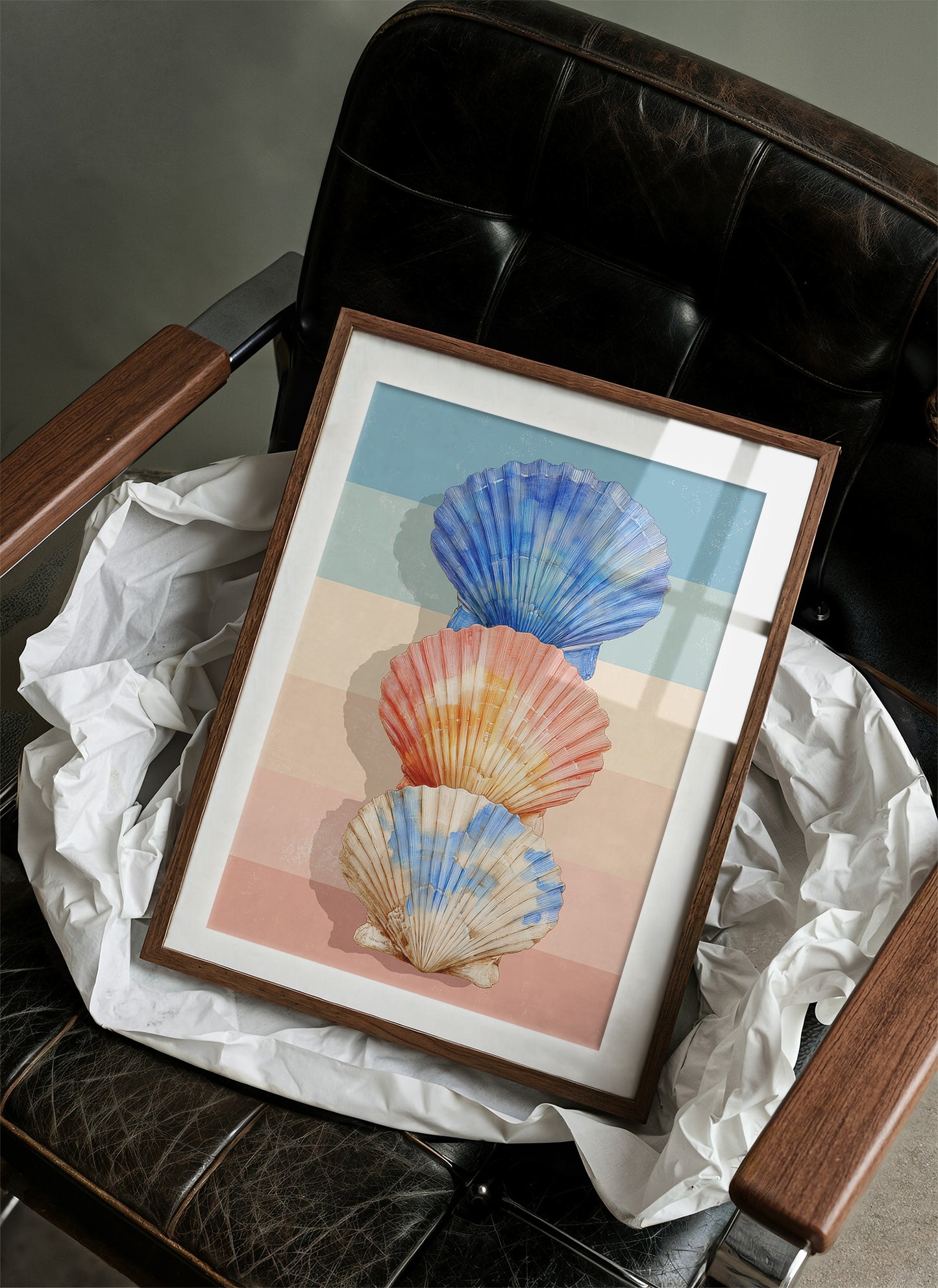 Scallops in Sunset Stripes