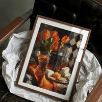 Tulips, Wine, and Cheese Board
