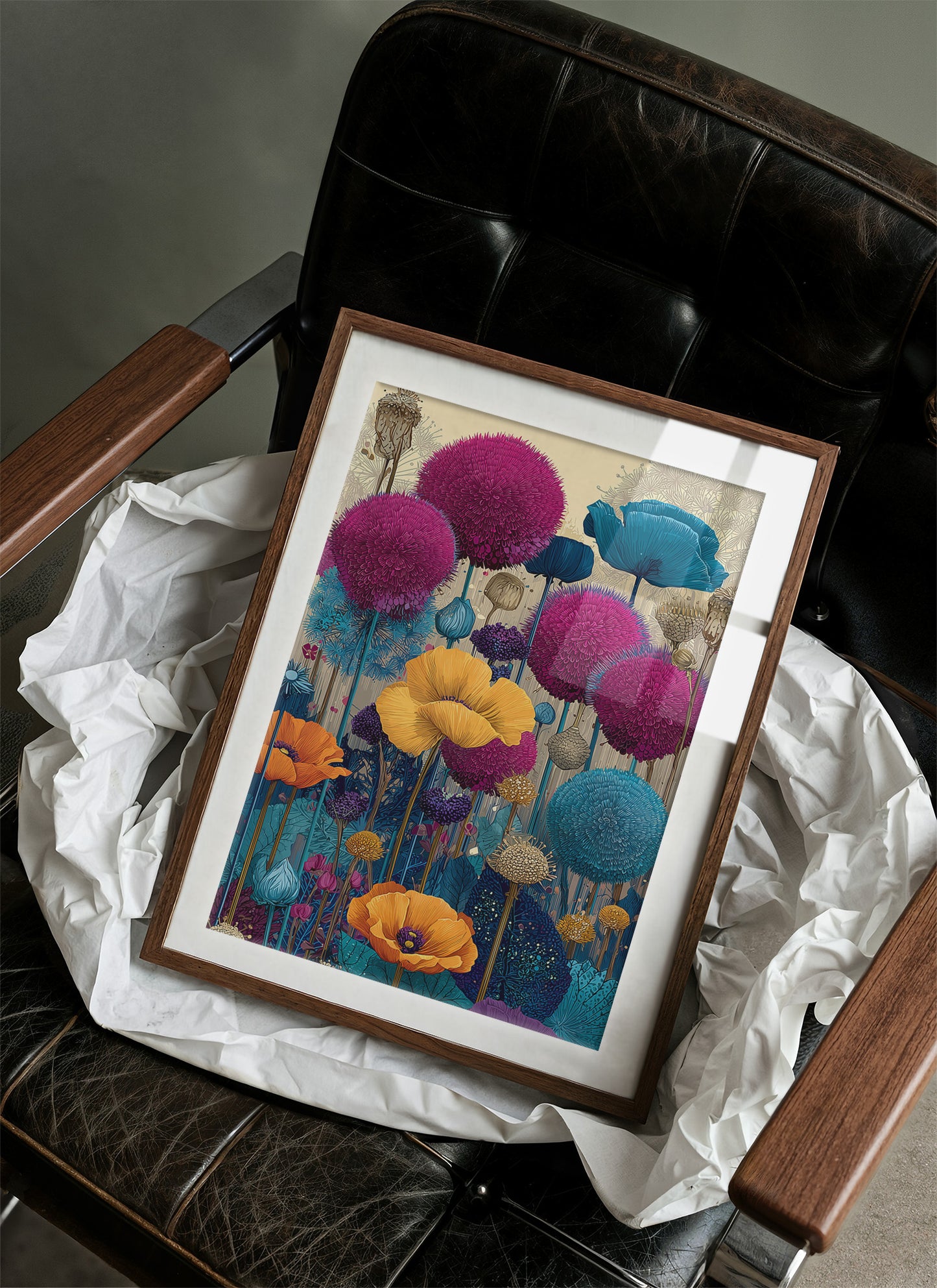 Allium and Poppy Field