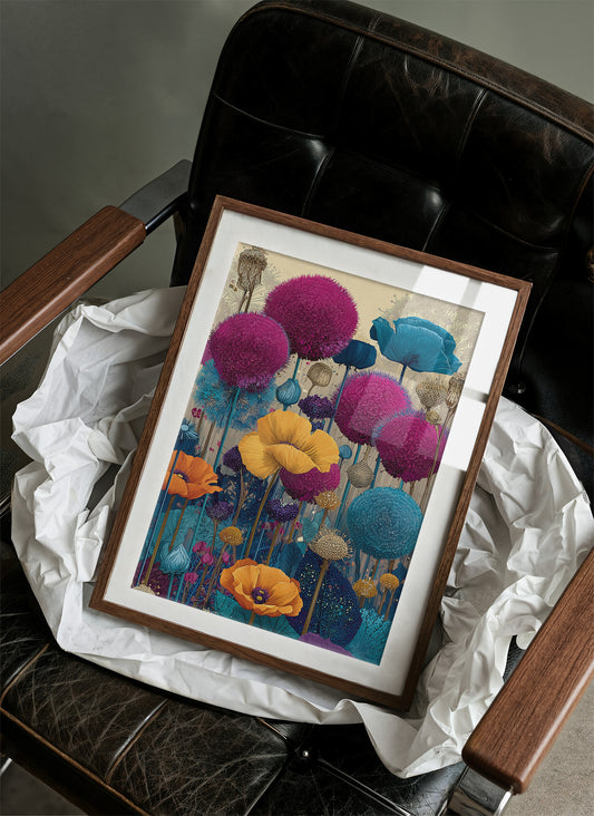 Allium and Poppy Field