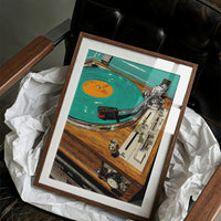 Spinning on Teal Vinyl