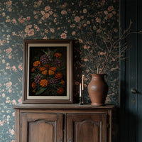 Monarch Among Marigolds: Dutch Master Study