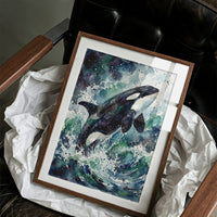 Breach: Watercolor Orca Study
