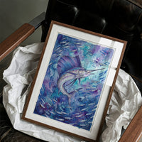 Sail Unfurled: Watercolor Sailfish Study