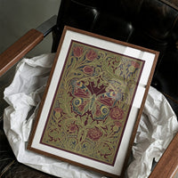 Peacock Butterfly Tapestry: Art Nouveau Pattern Study