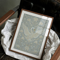 Swan Ascending: Art Nouveau Pattern Study