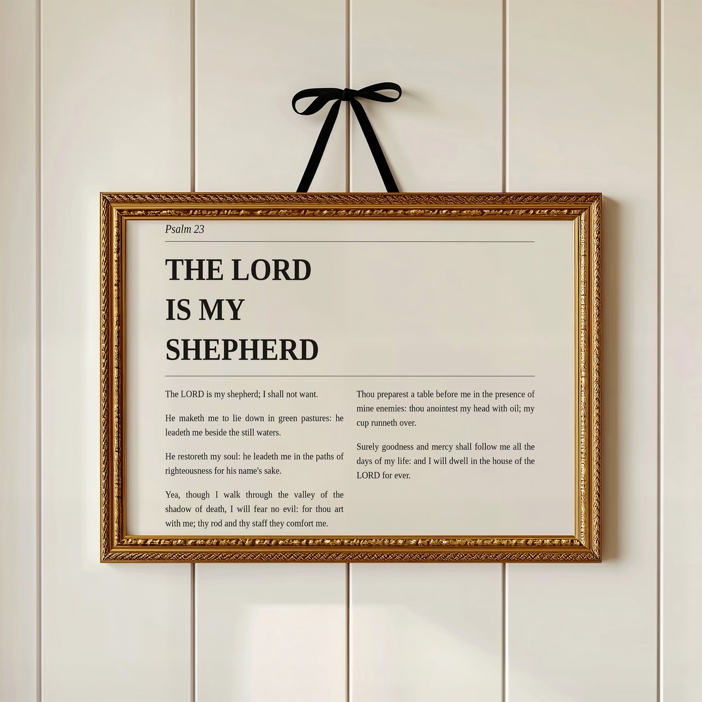 Psalm 23 Editorial Print