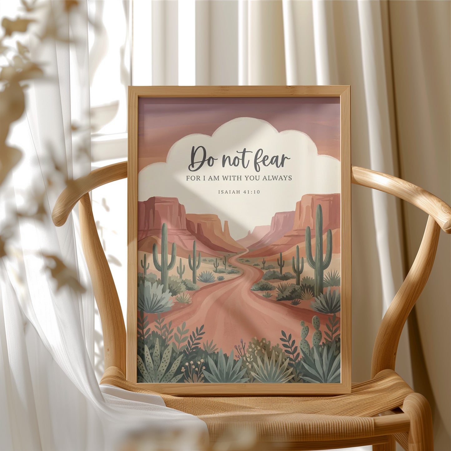 Do Not Fear: Desert Canyon Scripture Print
