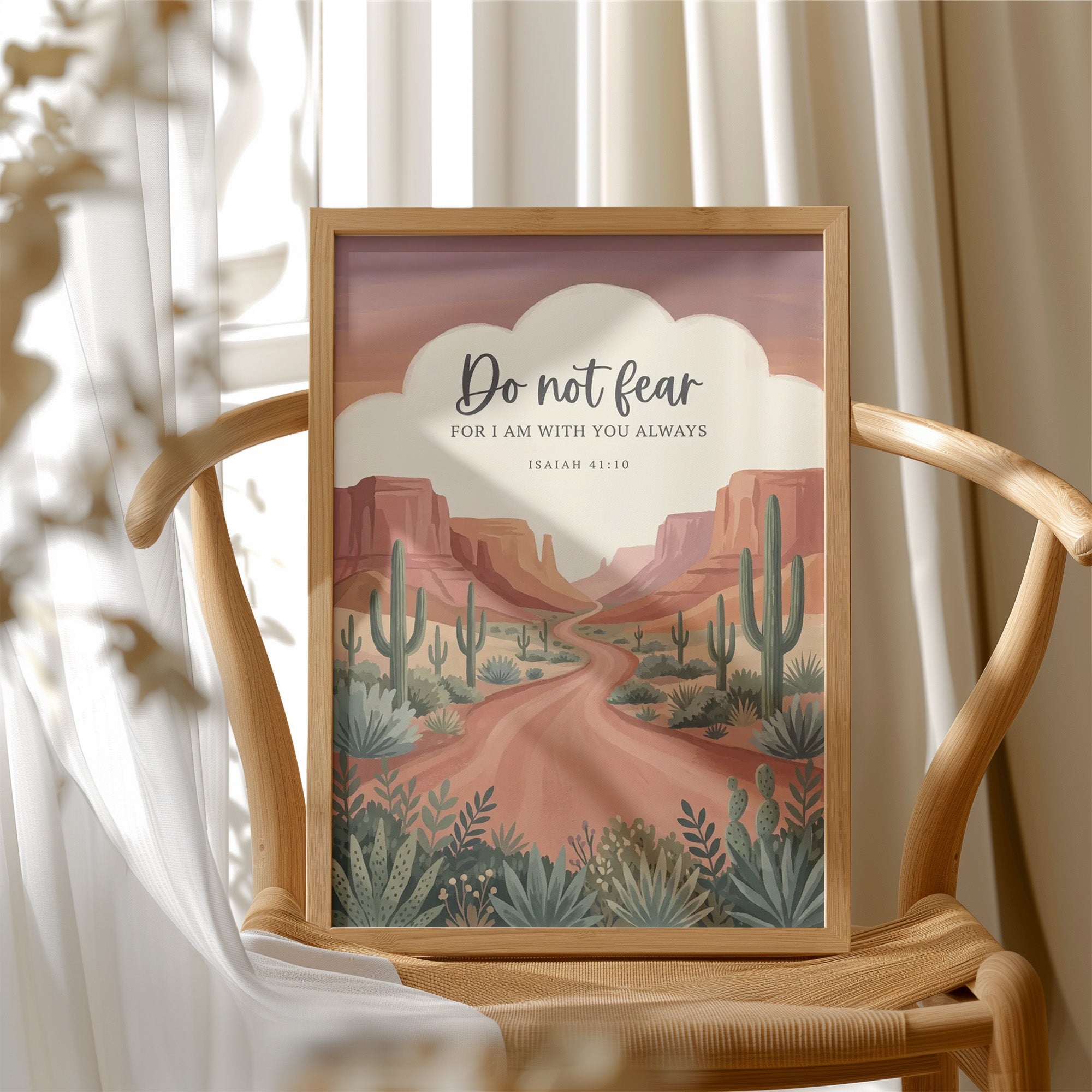 Do Not Fear: Desert Canyon Scripture Print