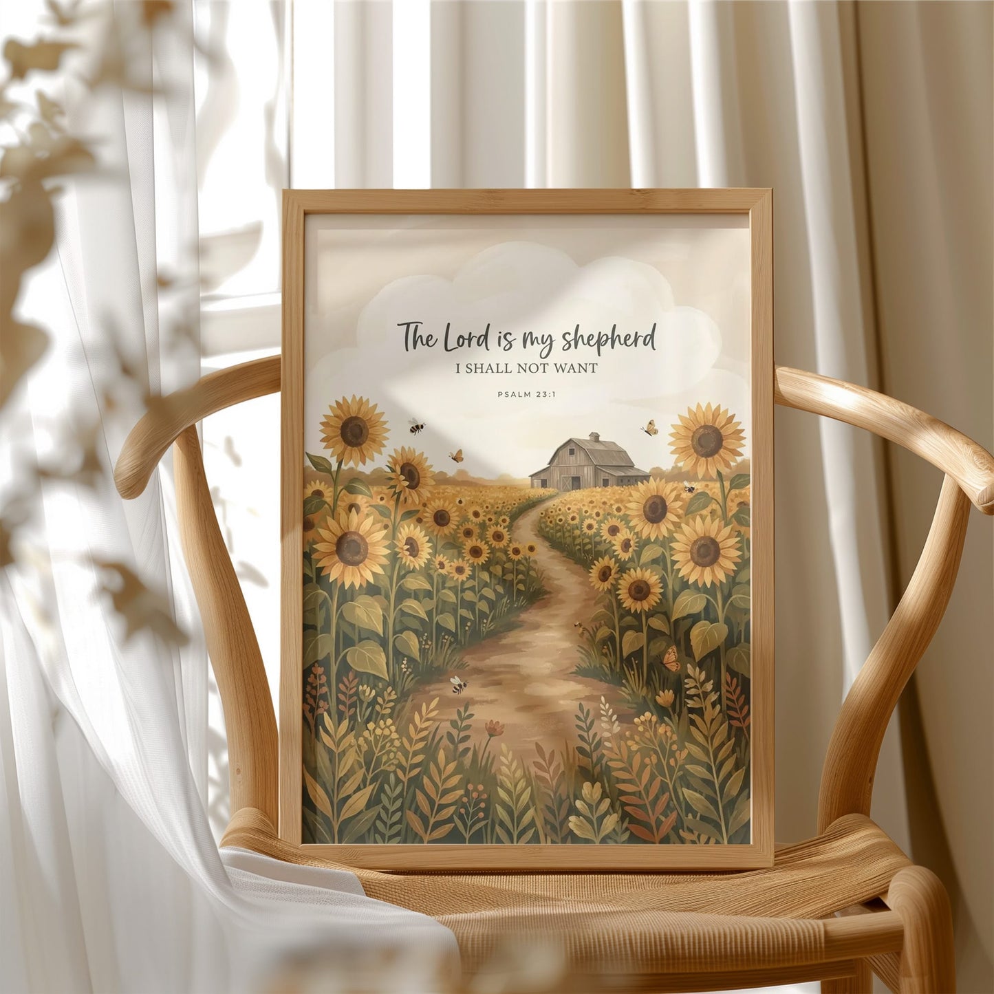 The Lord Is My Shepherd: Sunflower Barn Path