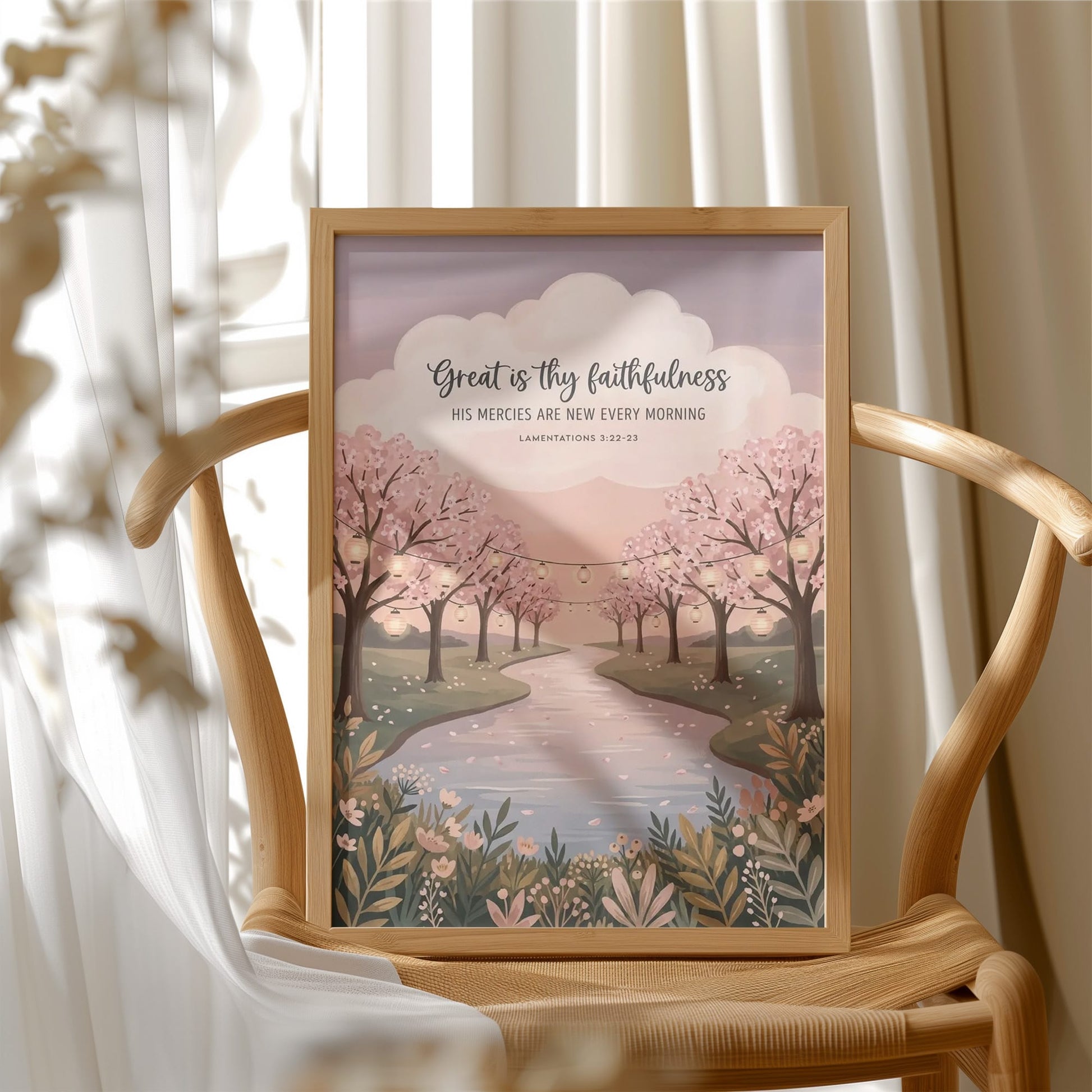 Great Is Thy Faithfulness: Cherry Blossom River