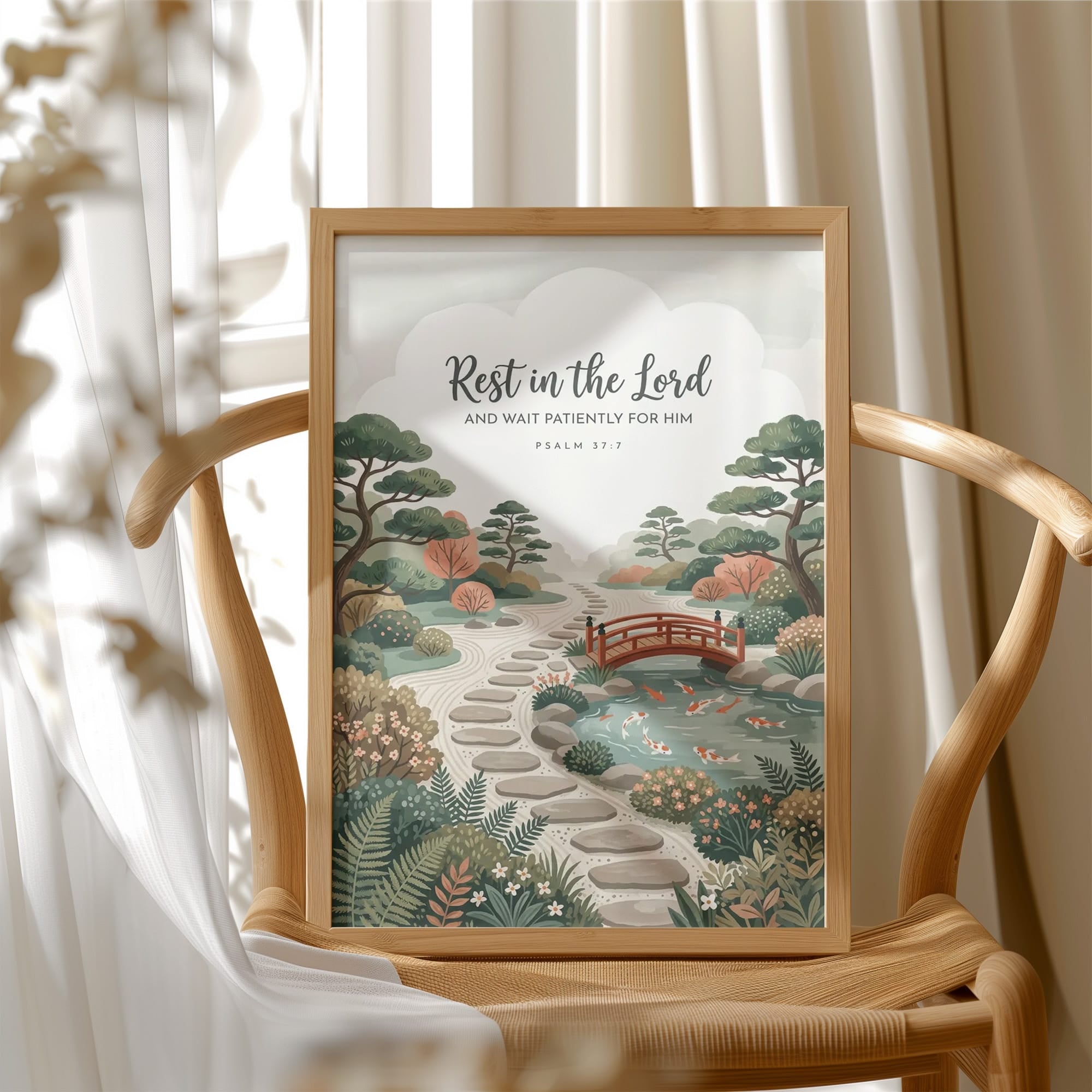 Rest in the Lord: Japanese Zen Garden Bridge