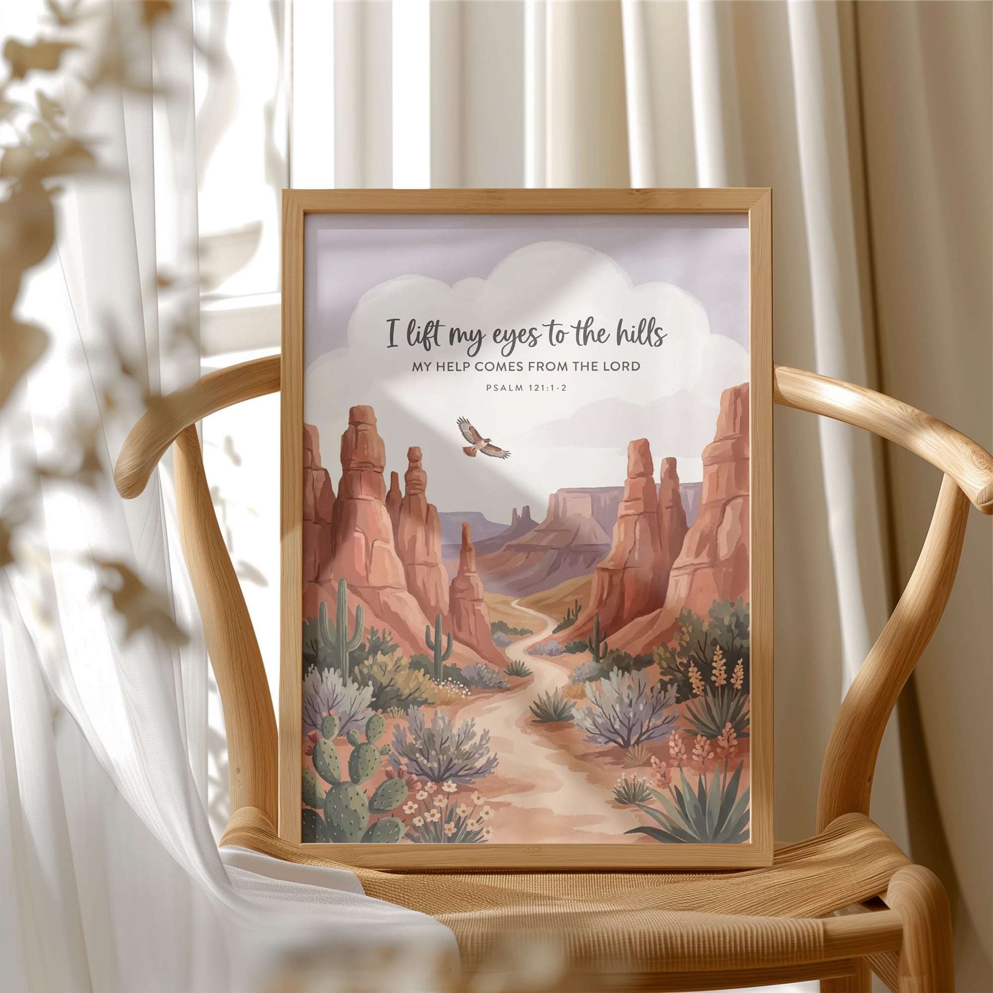 I Lift My Eyes to the Hills: Desert Canyon Path