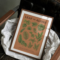 Leaf Me Alone: Vintage Tropical Houseplant Chart