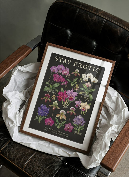 Stay Exotic: Vintage Orchid Chart