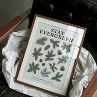 Stay Evergreen: Vintage Pine & Holly Chart