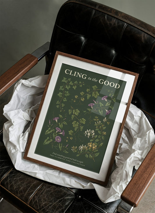 Cling to the Good: Vintage Climbing Vine Chart