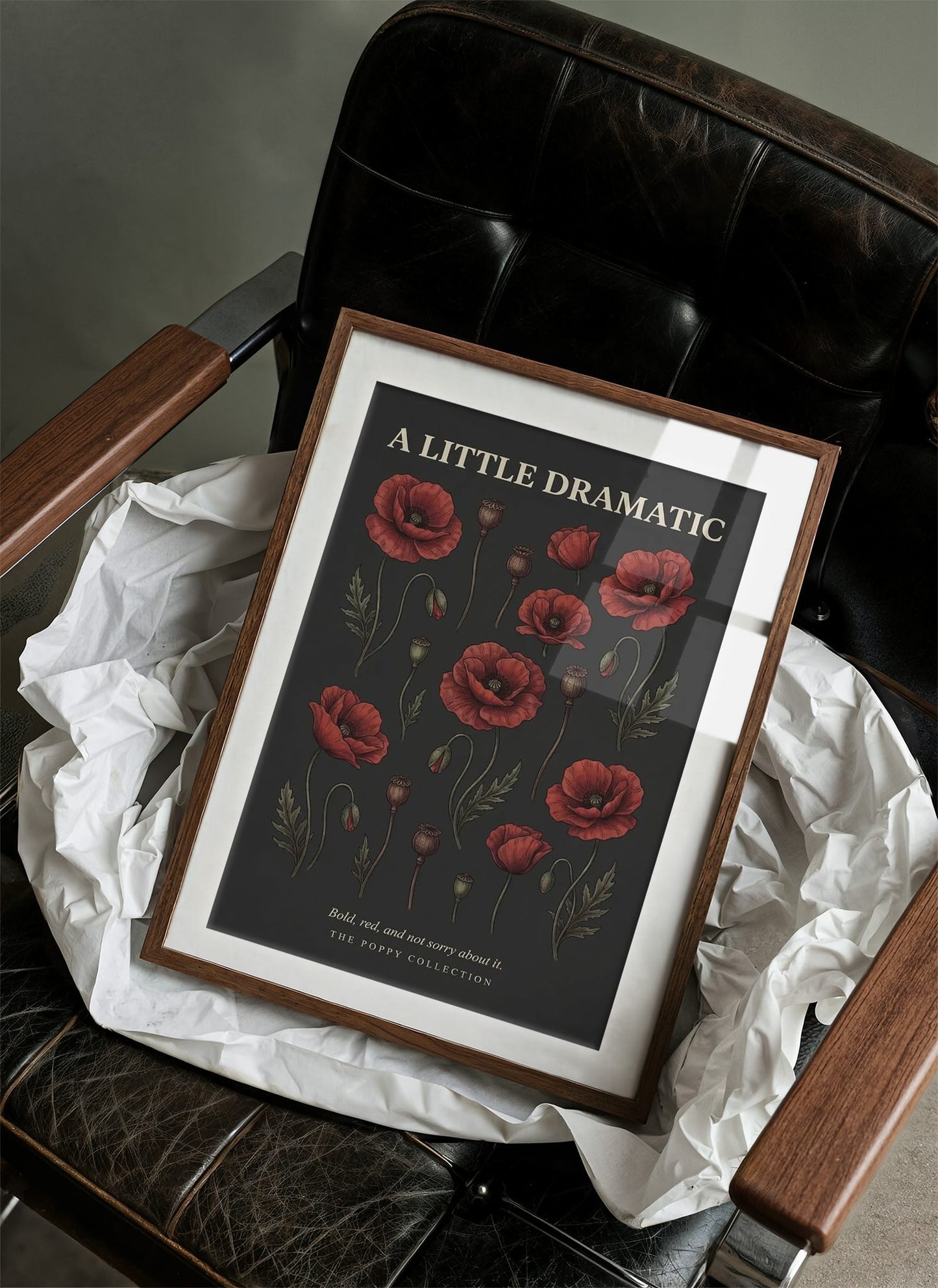 A Little Dramatic: Vintage Poppy Chart