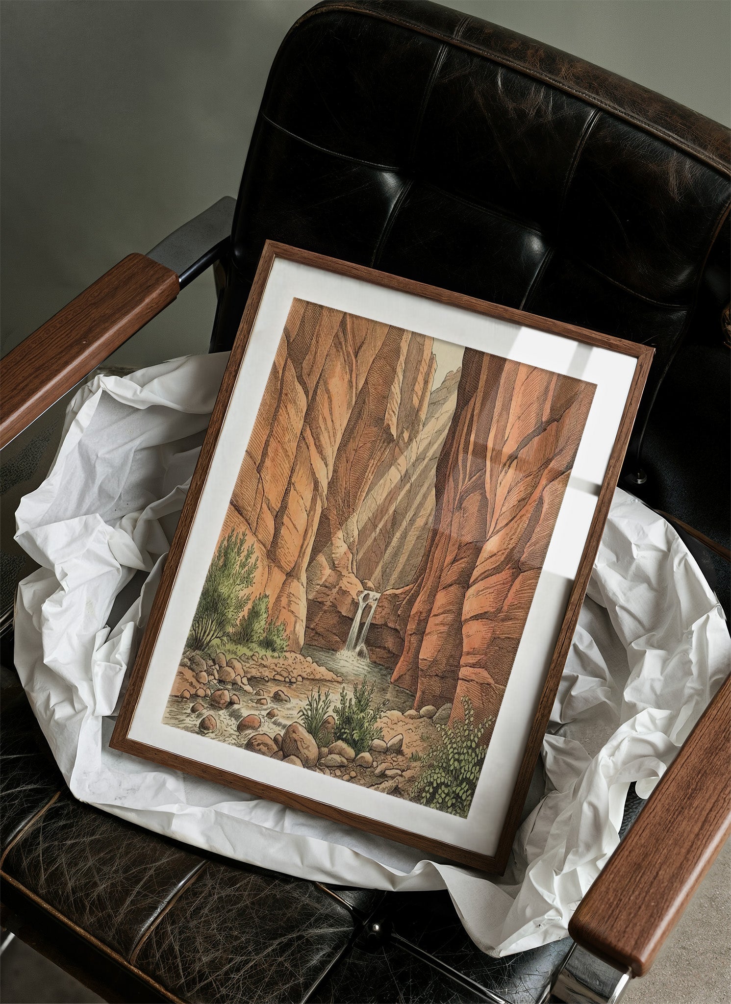 Desert Canyon Waterfall